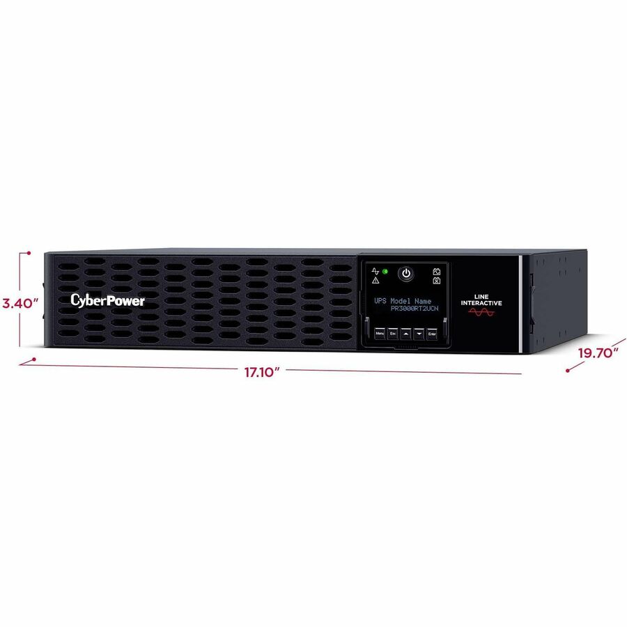 CyberPower Smart App Sinewave PR3000RT2UCN Onduleur convertible tour/rack 3 000 VA PR3000RT2UCN