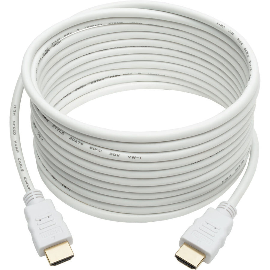 Tripp Lite by Eaton P568-016-WH High-Speed HDMI 4K Cable (M/M), White, 16 ft. P568-016-WH