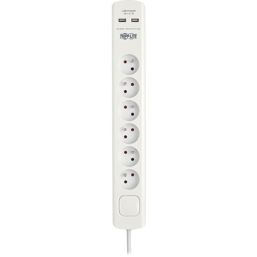 Tripp Lite by Eaton 6-Outlet Surge Suppressor/Protector TLP6F18USB