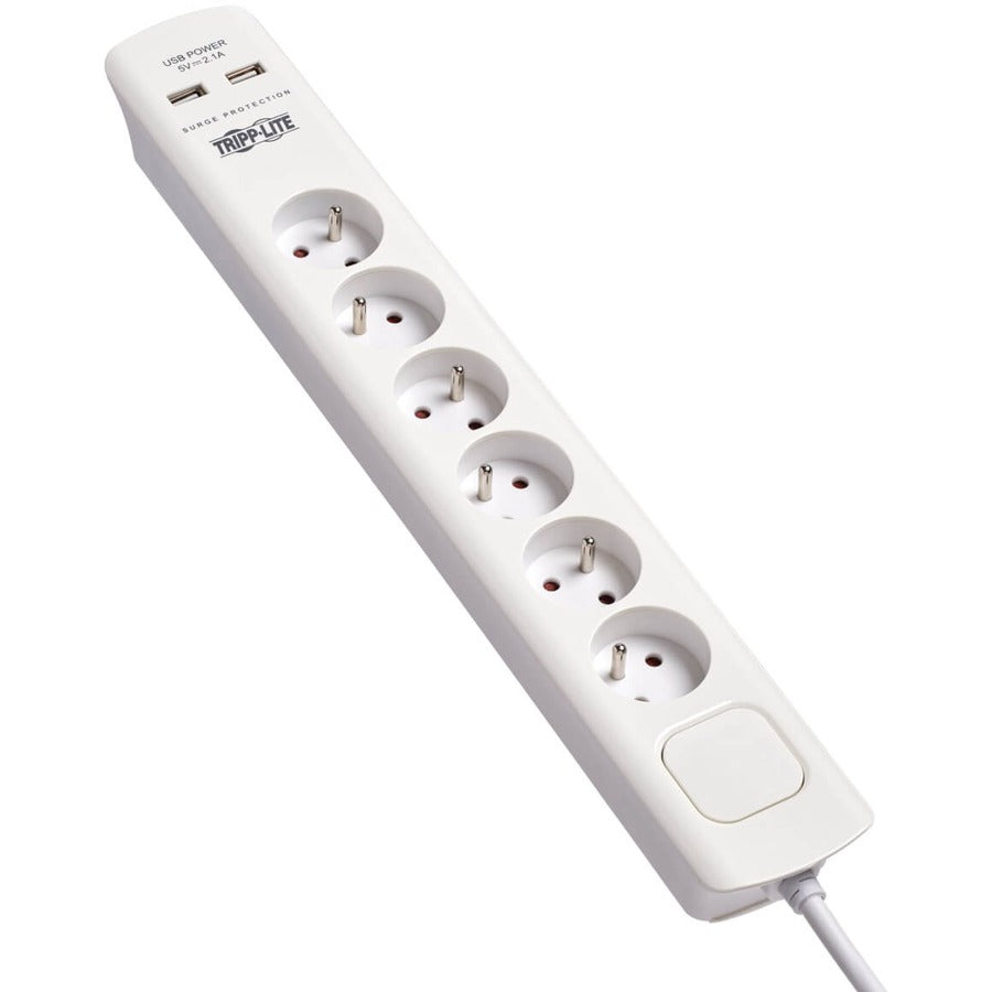 Tripp Lite by Eaton 6-Outlet Surge Suppressor/Protector TLP6F18USB