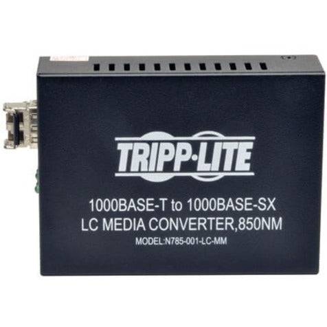 Tripp Lite by Eaton 10/100/1000 LC Multimode Media Converter, 550M, 850nm N785-001-LC-MM