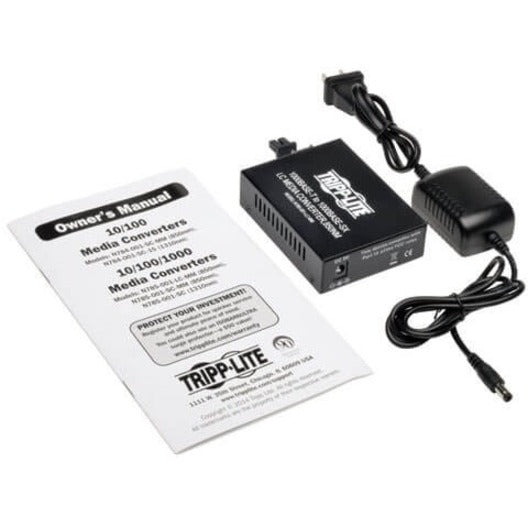 Tripp Lite by Eaton 10/100/1000 LC Multimode Media Converter, 550M, 850nm N785-001-LC-MM