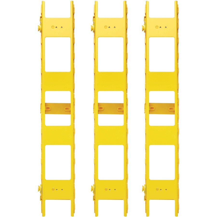 Tripp Lite by Eaton High-Capacity Vertical Cable Manager - Double Finger Duct, Yellow, 6 ft. (1.8 m) SRCABLEVRT3FC