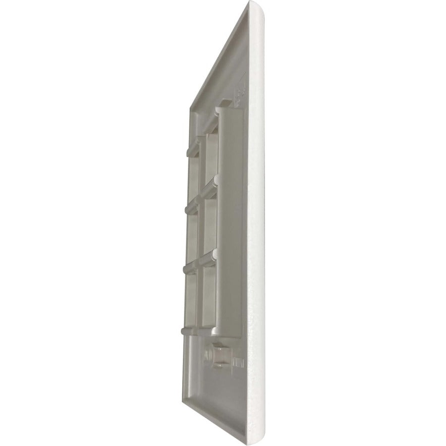 Tripp Lite by Eaton Safe-IT 6-Port Single-Gang Keystone Wall Plate, Antibacterial, Ivory Matte, TAA N042AB-006-IVM