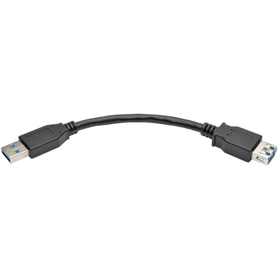 Tripp Lite by Eaton USB 3.0 SuperSpeed Type-A Extension Cable (M/F), Black, 6 in. U324-06N-BK