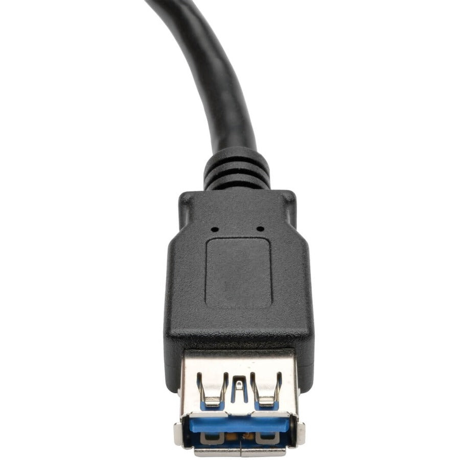 Tripp Lite by Eaton USB 3.0 SuperSpeed Type-A Extension Cable (M/F), Black, 6 in. U324-06N-BK