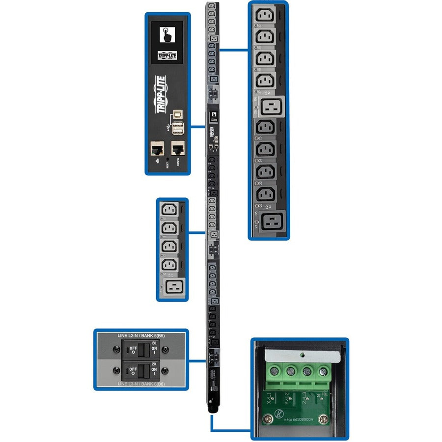 Tripp Lite by Eaton PDU3XEVSRHWB 30-Outlet PDU PDU3XEVSRHWB