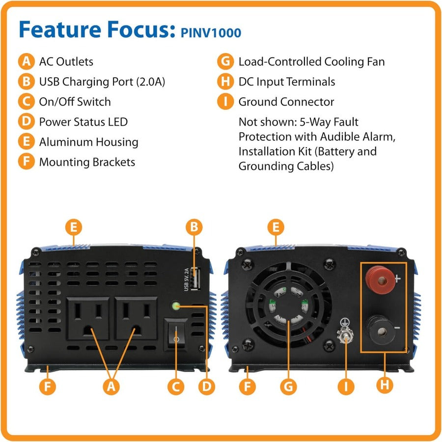 Tripp Lite by Eaton PINV1000 Power Inverter PINV1000