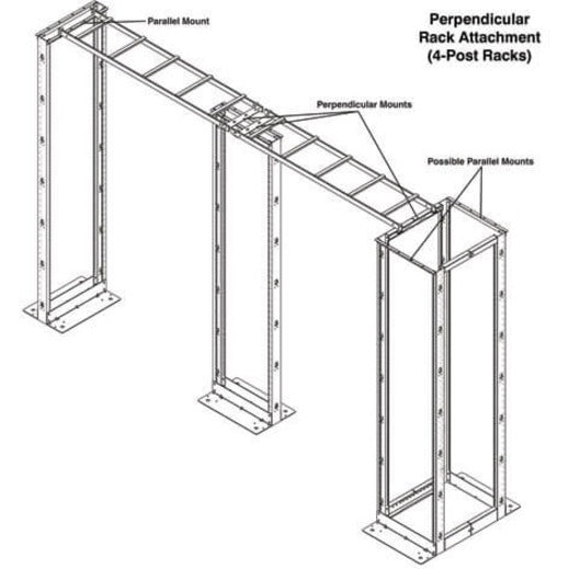 Tripp Lite by Eaton SRLADDERATTACH Support de montage pour échelle à câbles - Noir SRLADDERATTACH