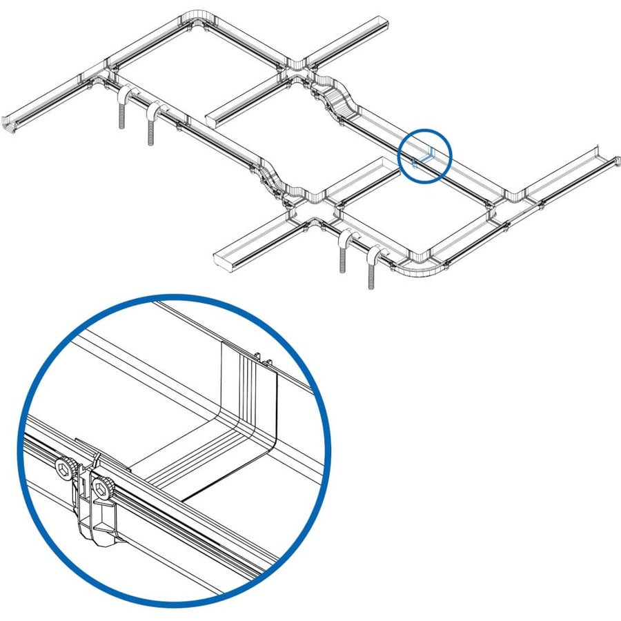 Tripp Lite by Eaton Toolless Coupler for Fiber Routing System, 240 mm (10 in) SRFC10CPL10