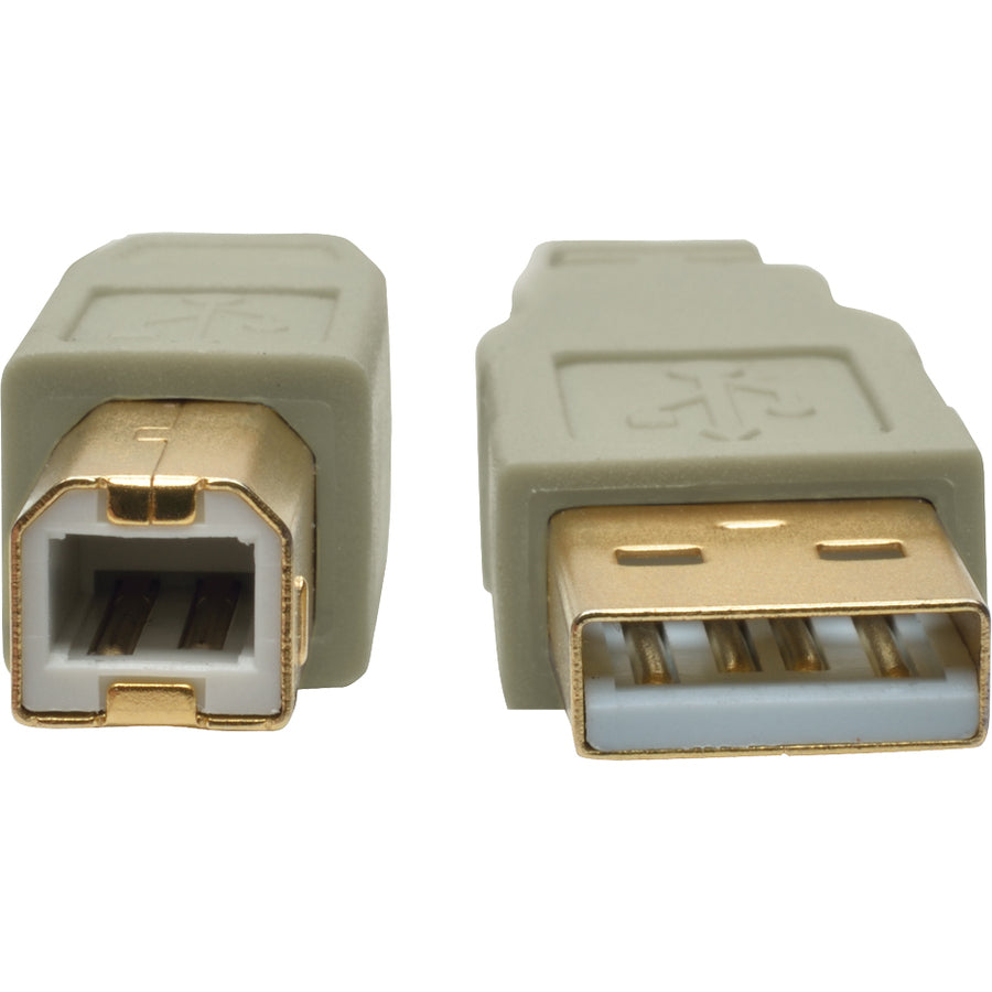 Tripp Lite by Eaton USB 2.0 Hi-Speed A/B Cable (M/M), Beige, 6 ft U022-006-BE