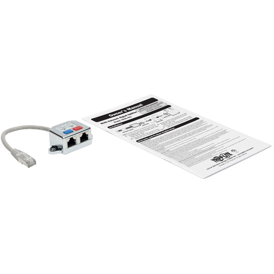 Tripp Lite by Eaton Câble adaptateur répartiteur RJ45 2 vers 1, Ethernet 10/100 Cat5/Cat5e (M/2xF), 0,5 pi N035-001