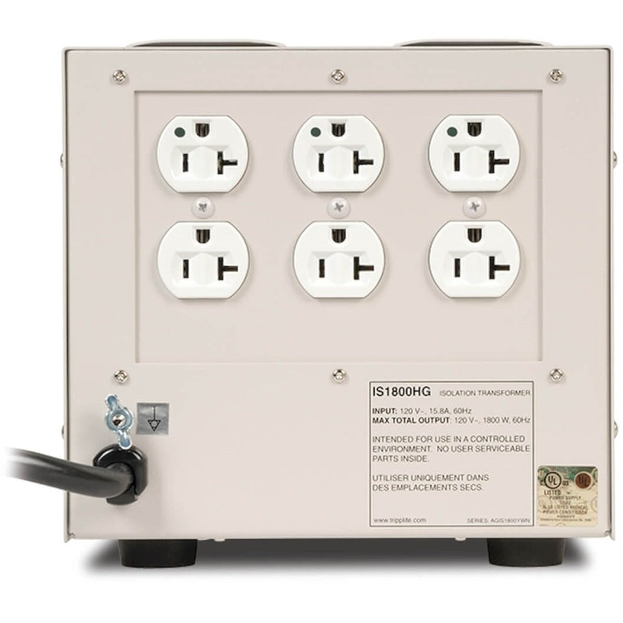 Tripp Lite - Isolator IS1800HG 6 outlets Transformer IS1800HG