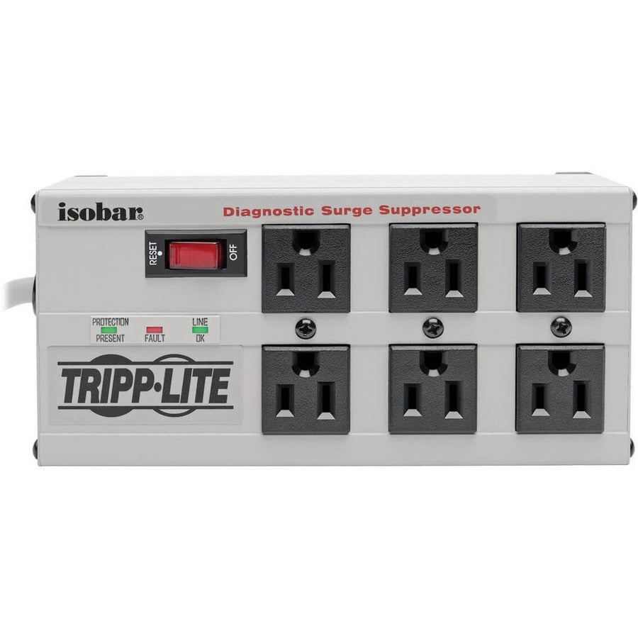 Tripp Lite by Eaton Isobar IBAR6-6D 6-Outlets Surge Suppressor IBAR6-6D