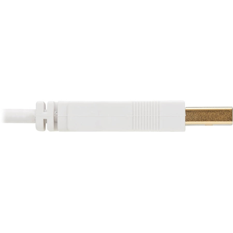 Tripp Lite Safe-IT USB-A to USB Mini-B Antibacterial Cable (M/M), USB 2.0, White, 6 ft. U030AB-006-WH