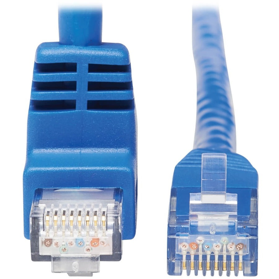 Câble Ethernet Cat6 à angle élevé Tripp Lite by Eaton N204-015-BL-UP - 15 pieds, M/M, bleu N204-015-BL-UP