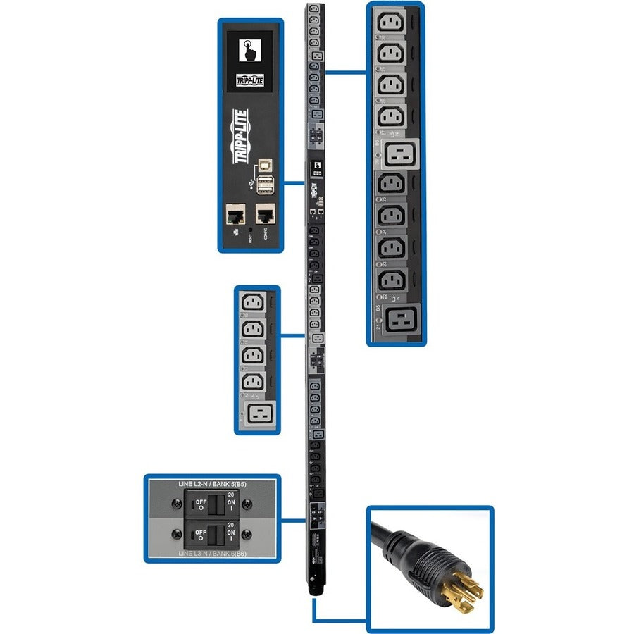 Tripp Lite by Eaton PDU3XEVSR6L230B 30-Outlets PDU PDU3XEVSR6L230B