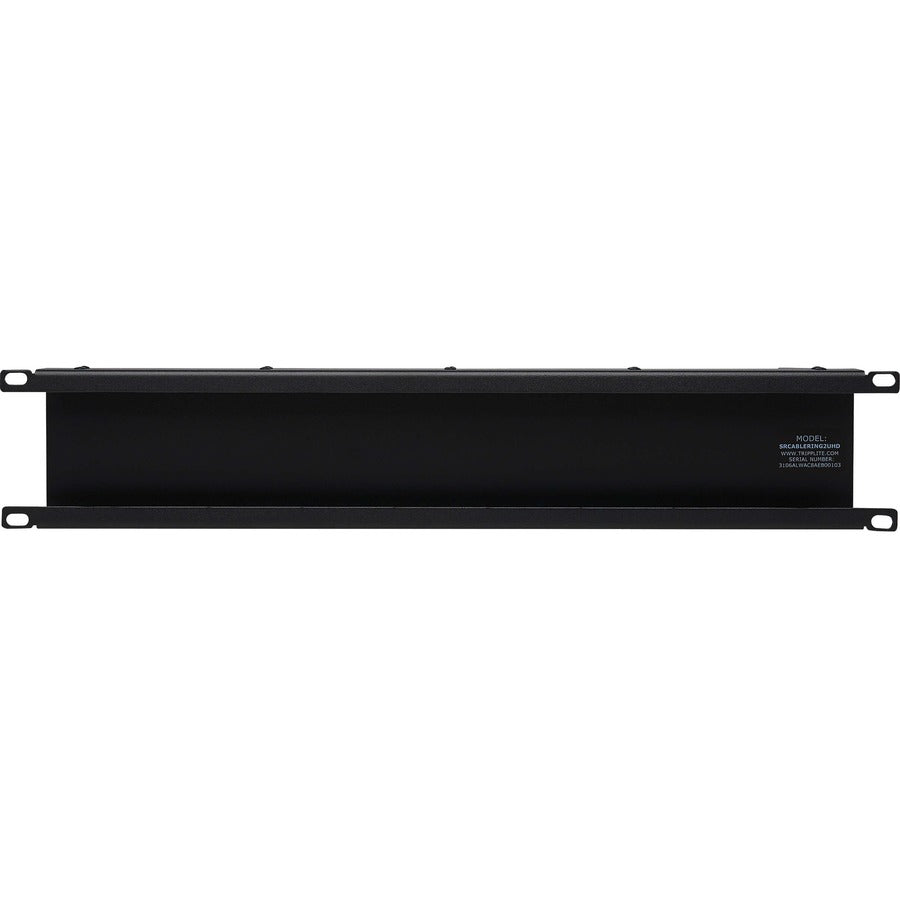 Gestionnaire de câbles horizontal Tripp Lite by Eaton - Anneaux métalliques, Noir, 2U SRCABLERING2UHD