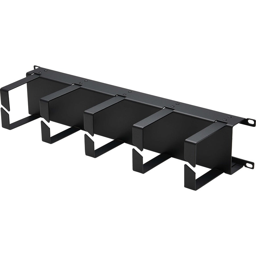 Gestionnaire de câbles horizontal Tripp Lite by Eaton - Anneaux métalliques, Noir, 2U SRCABLERING2UHD