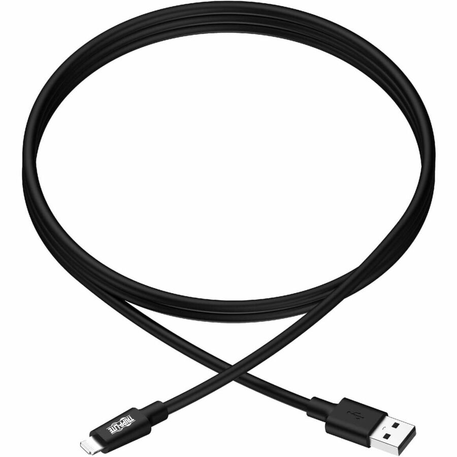 Tripp Lite 10ft Lightning USB/Sync Charge Cable for Apple Iphone / Ipad Black 10' M100-010-BK