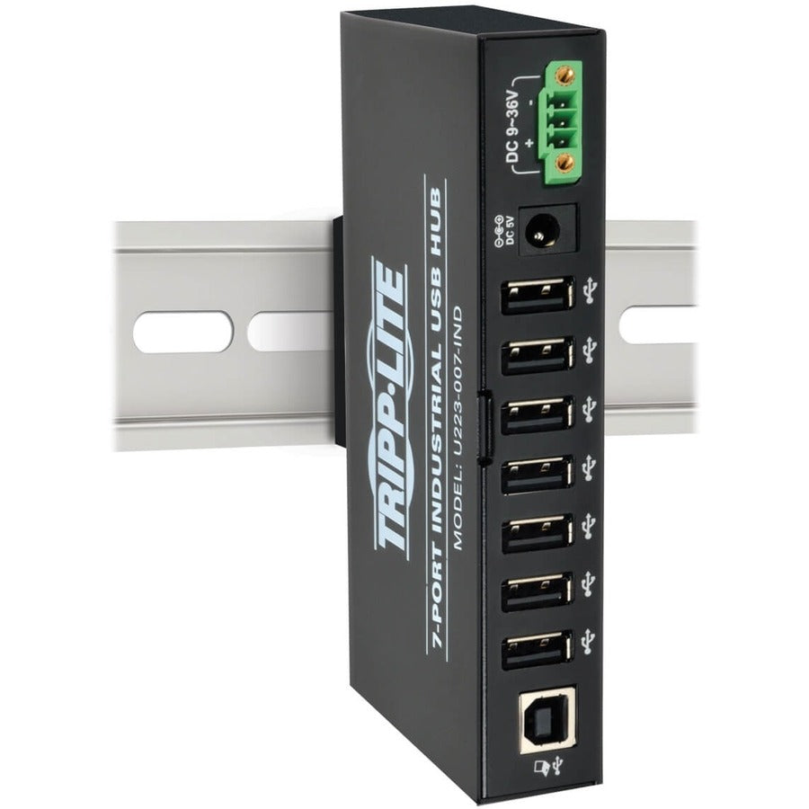 Tripp Lite by Eaton 7-Port Industrial USB 2.0 Hub with 15kV ESD Immunity U223-007-IND