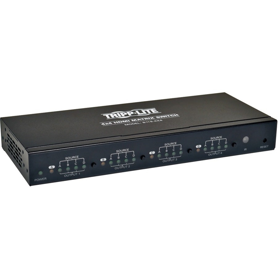 Tripp Lite by Eaton 4x4 High Speed HDMI Video Matrix Switch with Audio 1920x1200 at 60Hz / 1080p B119-4X4