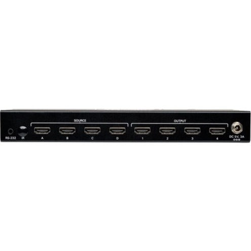 Tripp Lite par Eaton 4x4 commutateur matriciel vidéo HDMI haute vitesse avec audio 1920x1200 à 60Hz / 1080p B119-4X4