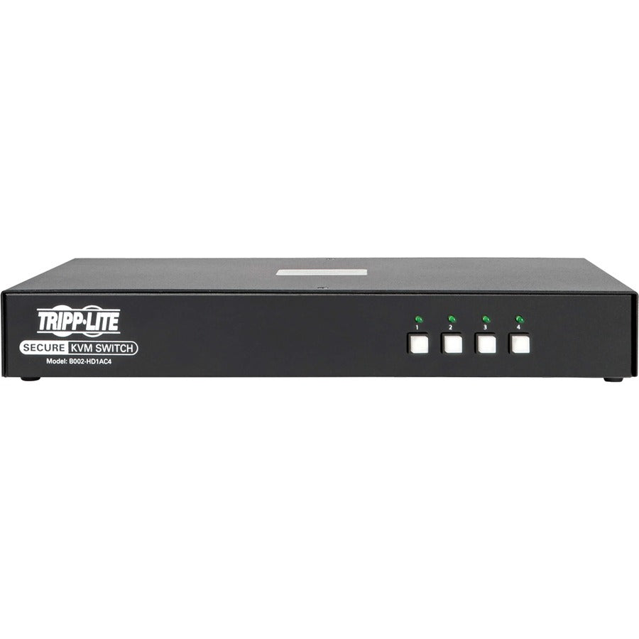 Tripp Lite by Eaton B002-HD1AC4 Secure 4-Port NIAP PP3.0-Certified HDMI-to-DisplayPort KVM Switch B002-HD1AC4