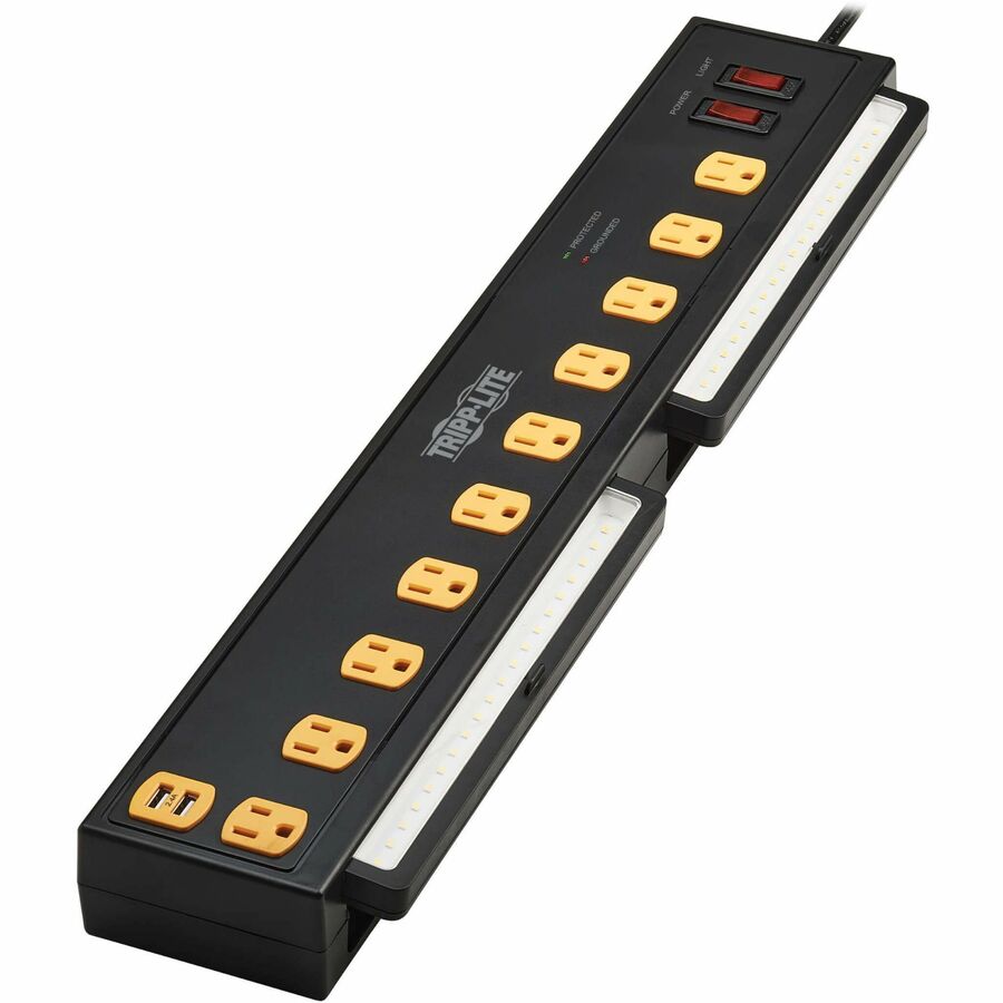 Tripp Lite par Eaton Protégez-le ! TLP1006USB Suppresseur/protecteur de surtension à 10 prises TLP1006USB