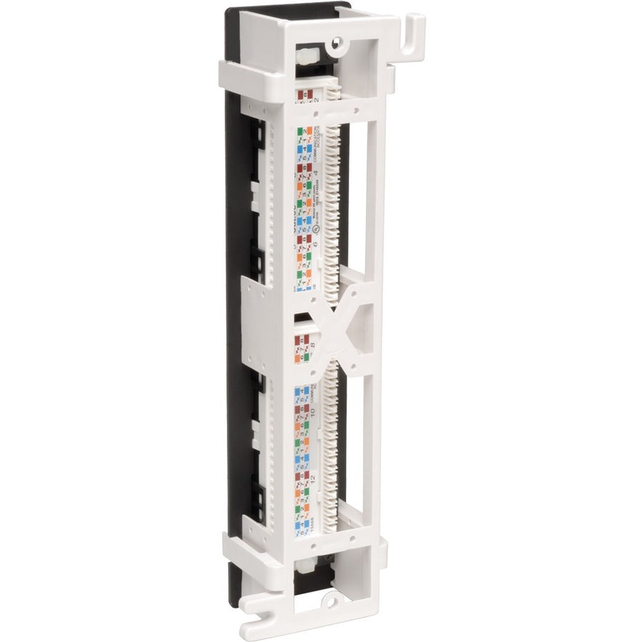 Panneau de brassage mural Tripp Lite 12 ports Cat5e Cat5 568B 110 Punch TAA N050-012