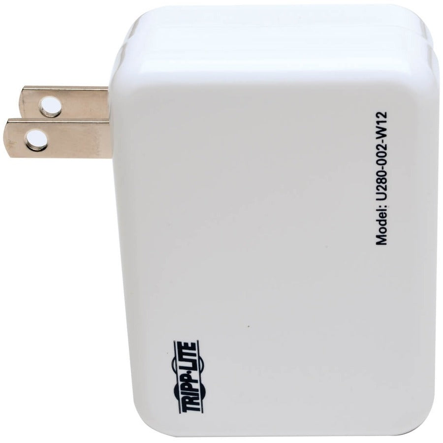 Tripp Lite by Eaton 2-Port USB Wall/Travel Charger, 5V, 1.0/2.4A U280-002-W12