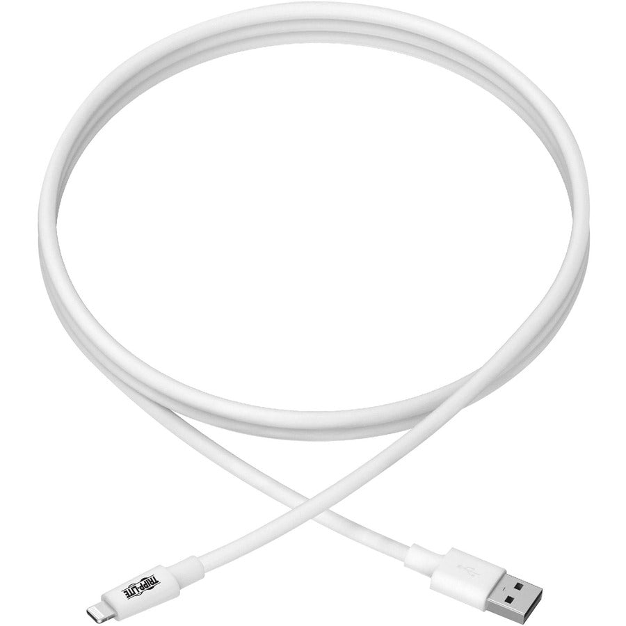 Tripp Lite by Eaton USB Sync/Charge Cable with Lightning Connector, White, 10 ft. (3 m) M100-010-WH