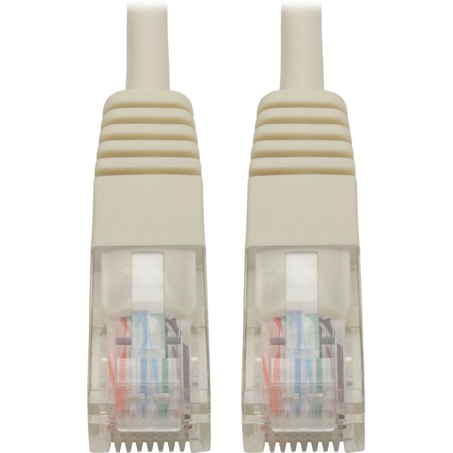 Tripp Lite by Eaton Cat5e 350 MHz Molded UTP Patch Cable (RJ45 M/M), White, 15 ft. N002-015-WH