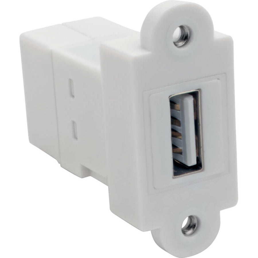 Tripp Lite by Eaton USB 2.0 tout-en-un Keystone/coupleur à montage sur panneau (F/F), blanc U060-000-KP-WH