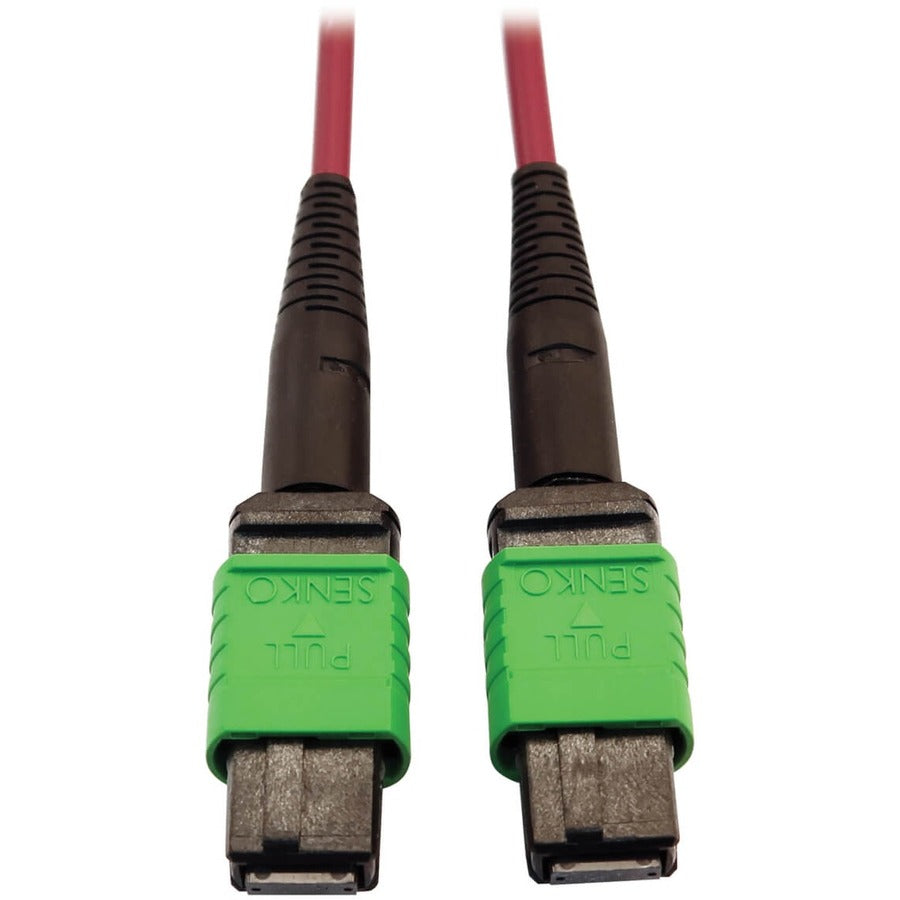 Tripp Lite by Eaton N846D-03M-16AMG 400G Multimode 50/125 OM4 Fiber Optic Cable, Magenta, 3 m N846D-03M-16AMG