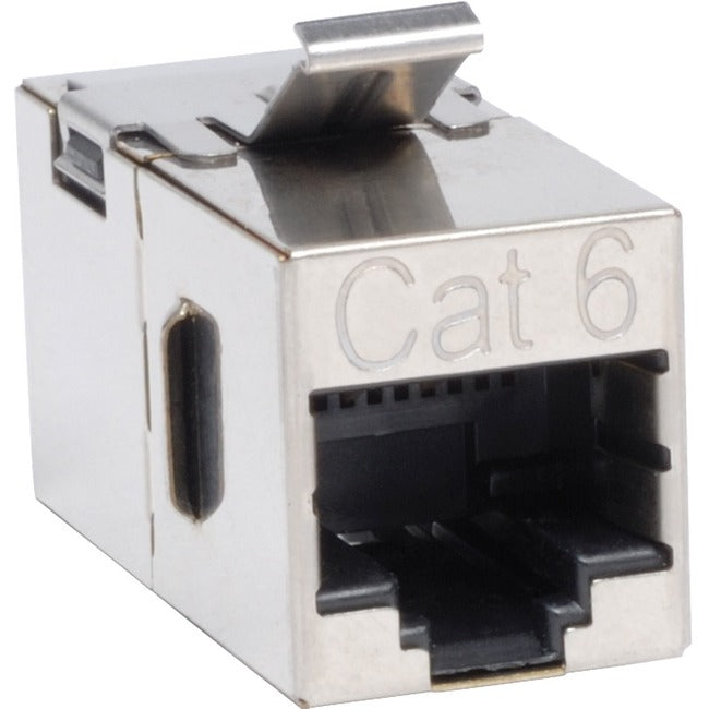 Tripp Lite by Eaton Cat6 Straight Through Shielded Modular In-line "Snap-in" Coupler (RJ45 F/F) N235-001-SH