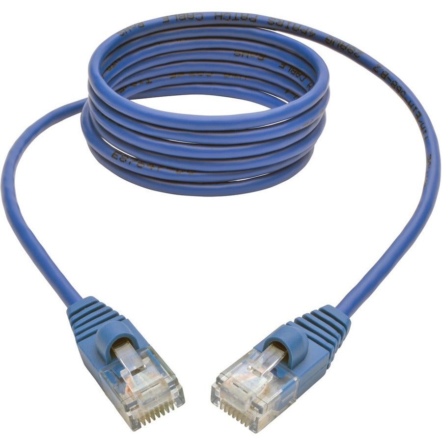 Tripp Lite by Eaton Cat5e 350 MHz Snagless Molded Slim UTP Patch Cable (RJ45 M/M), Blue, 5ft N001-S05-BL