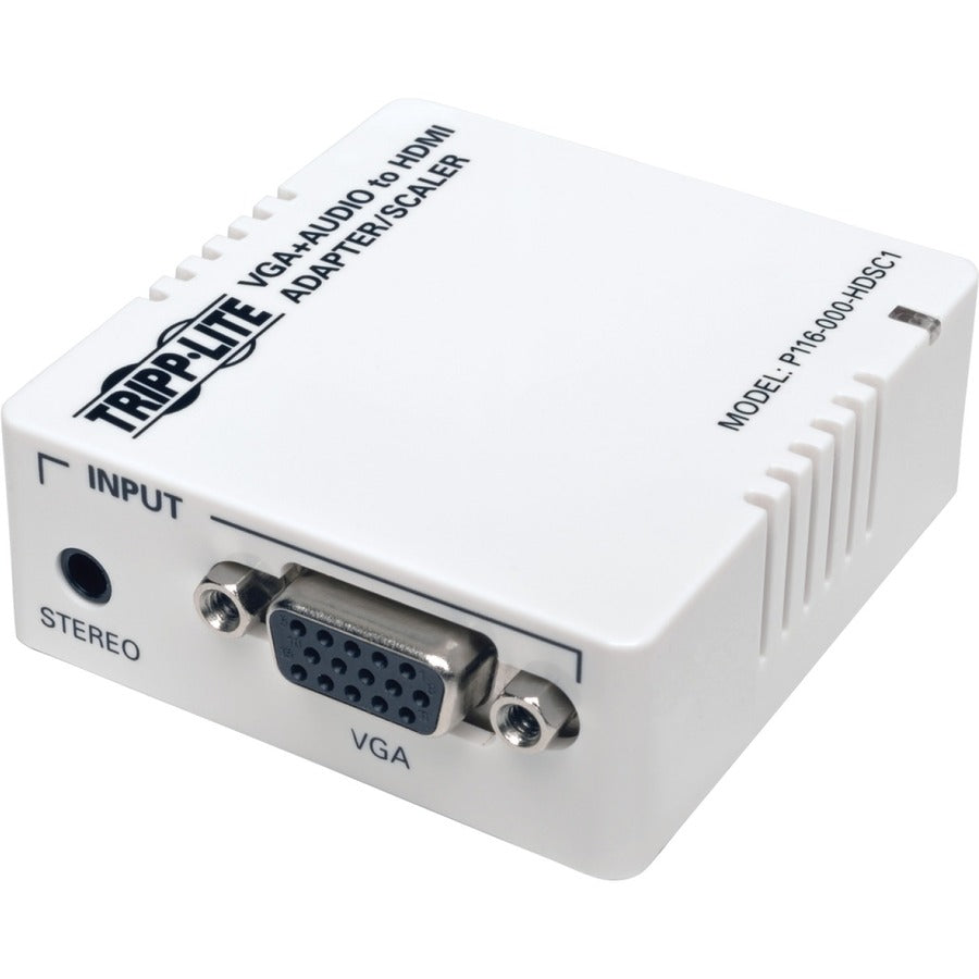 Convertisseur adaptateur Tripp Lite VGA vers HDMI pour audio/vidéo stéréo blanc P116-000-HDSC1