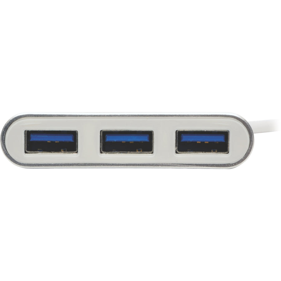 Tripp Lite by Eaton 4-Port Portable USB 3.0 SuperSpeed Mini Hub, Aluminum U360-004-AL