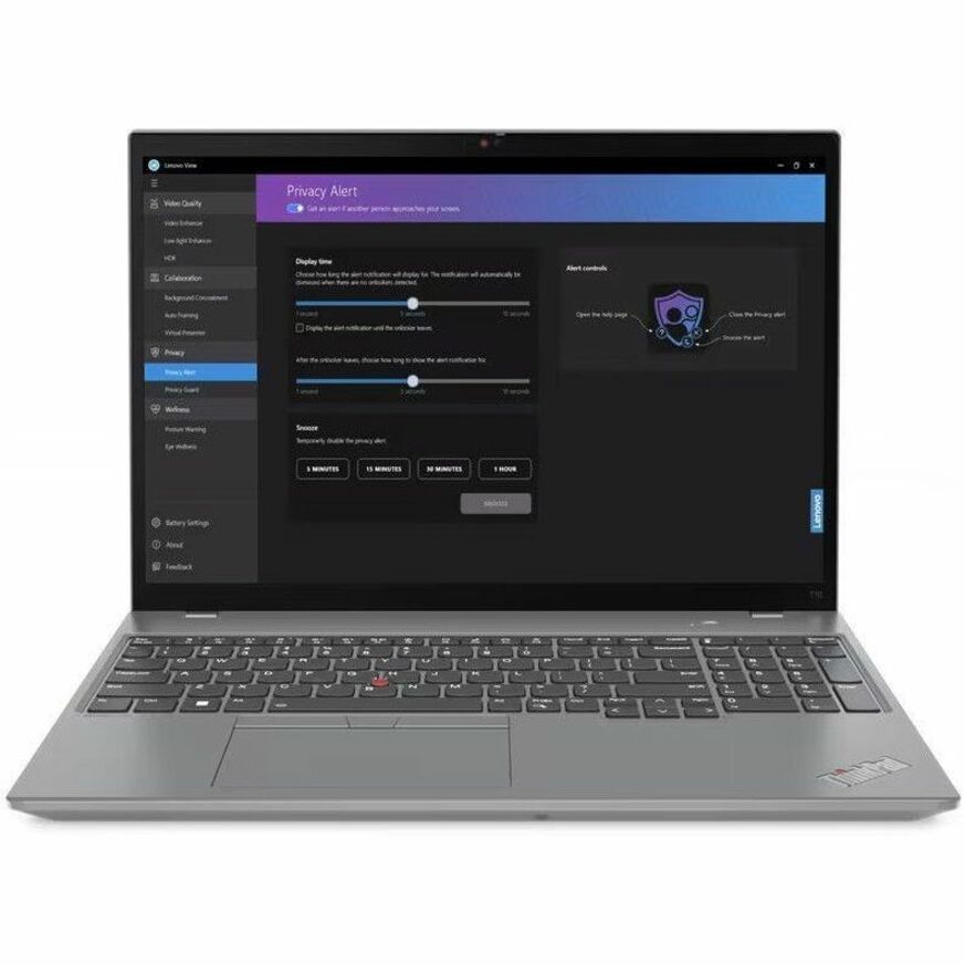 Lenovo ThinkPad T16 Gen 2 21HH008LUS 16" Touchscreen Notebook - WUXGA - 1920 x 1200 - Intel Core i7 13th Gen i7-1355U Deca-core (10 Core) 1.70 GHz - 32 GB Total RAM - 16 GB On-board Memory - 1 TB SSD - Storm Gray 21HH008LUS