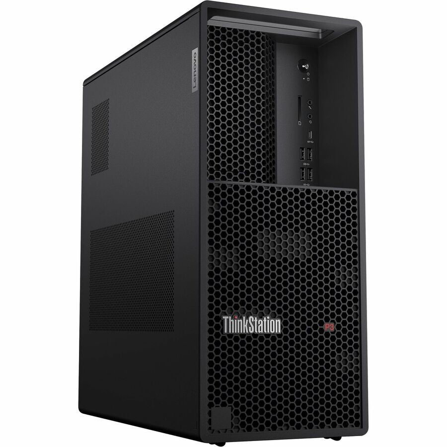 Station de travail Lenovo ThinkStation P3 30GS0033CA - 1 x Intel Core i9 Tetracosa-core (24 cœurs) i9-13900 13e génération 2 GHz - 32 Go DDR5 SDRAM RAM - 1 To SSD - Tour 30GS0033CA