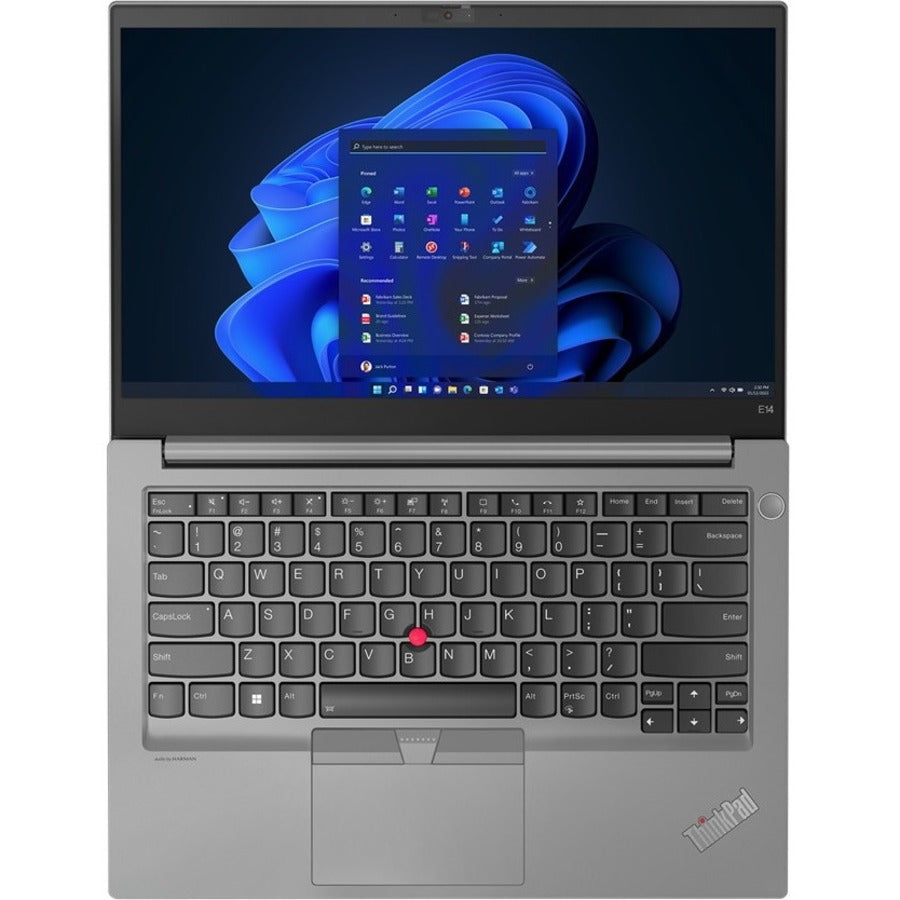 Lenovo ThinkPad E14 Gen 4 21E3008JCA 14" Notebook - Full HD - 1920 x 1080 - Intel Core i5 12th Gen i5-1235U Deca-core (10 Core) - 8 GB Total RAM - 8 GB On-board Memory - 256 GB SSD - Mineral Metallic 21E3008JCA