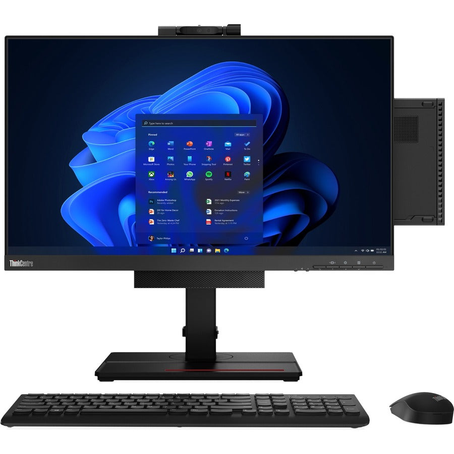 Ordinateur de bureau Lenovo ThinkCentre M90q Gen 3 11U5002AUS - Intel Core i7 12e génération i7-12700T 1,40 GHz - 16 Go de RAM - 512 Go M.2 PCI Express NVMe SSD 11U5002AUS