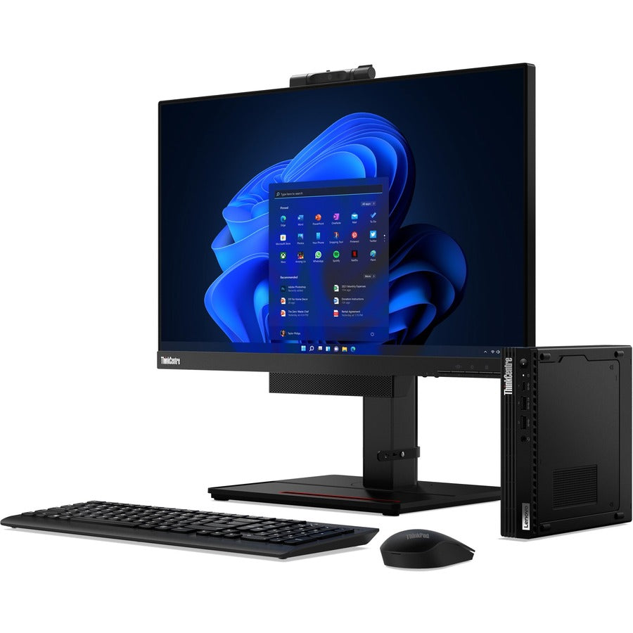 Ordinateur de bureau Lenovo ThinkCentre M90q Gen 3 11U5002AUS - Intel Core i7 12e génération i7-12700T 1,40 GHz - 16 Go de RAM - 512 Go M.2 PCI Express NVMe SSD 11U5002AUS