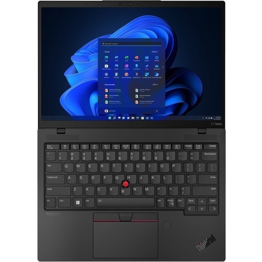 Ordinateur portable Lenovo ThinkPad X1 Nano Gen 2 21E80032US 13" - 2K - 2160 x 1350 - Intel Core i7 12e génération i7-1260P Dodeca-core (12 Core) - 16 Go de RAM totale - 16 Go de mémoire intégrée - 512 Go SSD - Noir Peinture 21E80032US