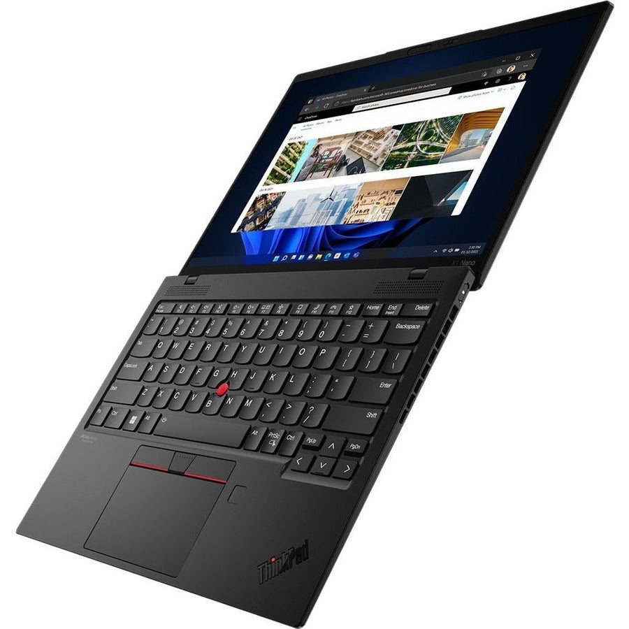 Ordinateur portable Lenovo ThinkPad X1 Nano Gen 2 21E80032US 13" - 2K - 2160 x 1350 - Intel Core i7 12e génération i7-1260P Dodeca-core (12 Core) - 16 Go de RAM totale - 16 Go de mémoire intégrée - 512 Go SSD - Noir Peinture 21E80032US