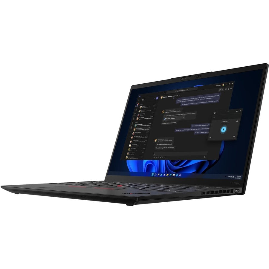 Ordinateur portable Lenovo ThinkPad X1 Nano Gen 2 21E80032US 13" - 2K - 2160 x 1350 - Intel Core i7 12e génération i7-1260P Dodeca-core (12 Core) - 16 Go de RAM totale - 16 Go de mémoire intégrée - 512 Go SSD - Noir Peinture 21E80032US