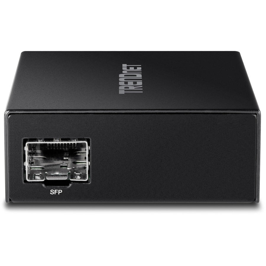 Convertisseur de média fibre TRENDnet 1000BASE-T vers SFP ; Convertisseur de média Gigabit Ethernet vers SFP ; Capacité de commutation de 4 Gbit/s ; TFC-GSFP TFC-GSFP
