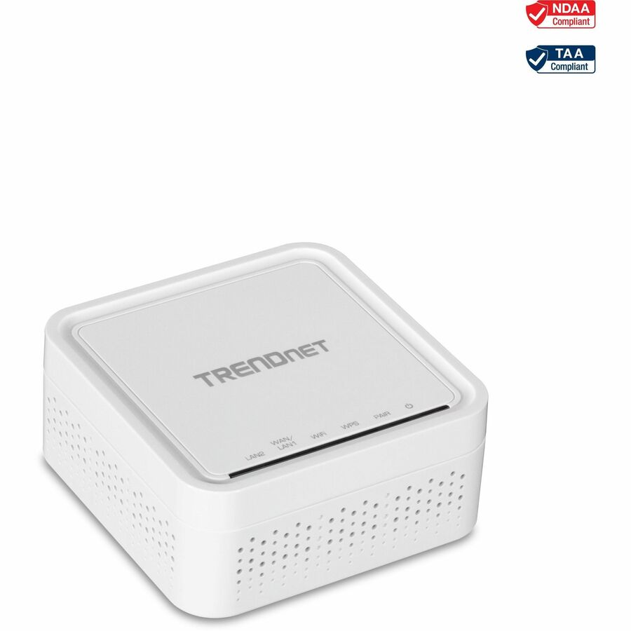 TRENDnet AC1200 WiFi EasyMesh Remote Node, App-Based Setup Utility, Seamless WiFi Roaming, Beamforming,Supports 2.4GHz and 5GHz Devices, TEW-832MDR, White TEW-832MDR