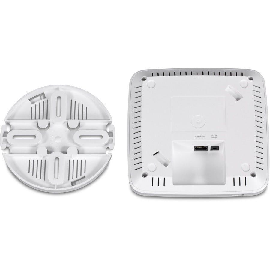 TRENDnet AX1800 Point d'accès WiFi 6 PoE+ double bande, 1201 Mbps WiFi AX + 576 Mbps WiFi N, MU-MIMO, OFDMA, 1024 QAM, WDS, pont client, pont WDS, AP, station WDS, blanc, TEW-921DAP TEW-921DAP